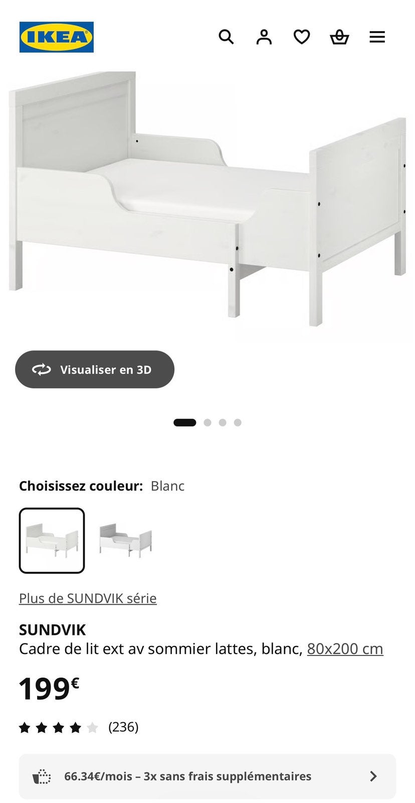 Lit Ikea pour enfants extensible + sommier + matelas, Enlèvement, Comme neuf, Matelas