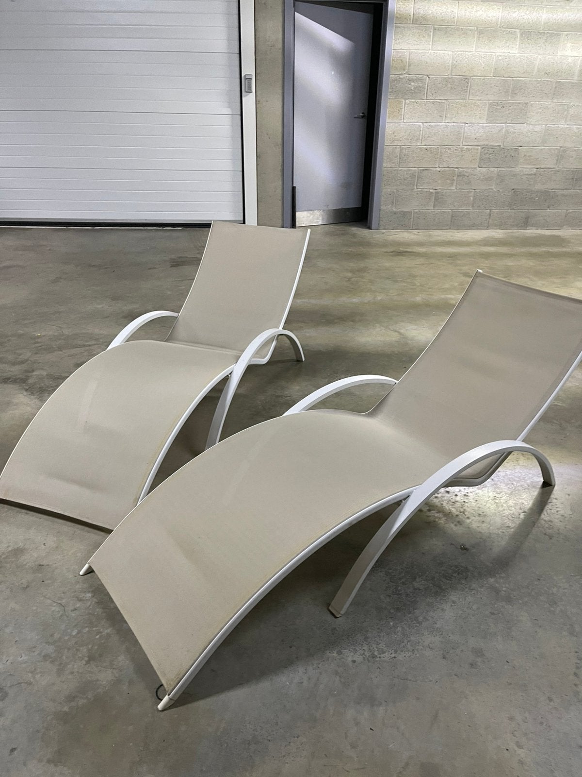 Chaise/chaise longue de terrasse, Enlèvement, Comme neuf, Aluminium