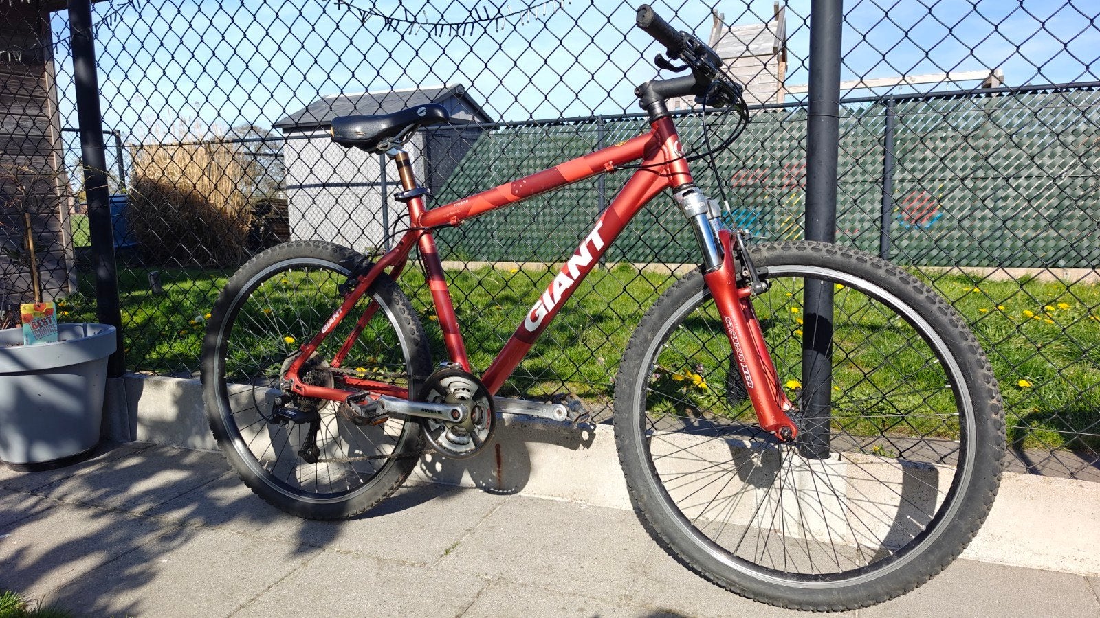 Giant Rincon mtb Rood, Fietsen en Brommers, Ophalen, Gebruikt, Heren, Giant