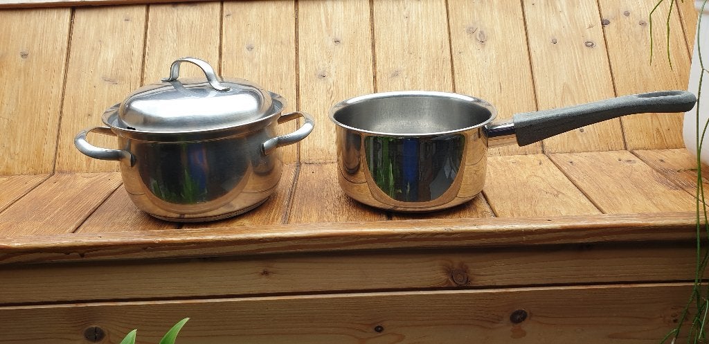 2 kookpotjes, Ophalen of Verzenden, Gebruikt, Kookpan