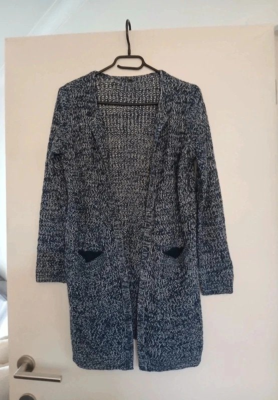 Maat S Blauw-witte gilet, Ophalen, Blauw, Zo goed als nieuw, Maat 36 (S)