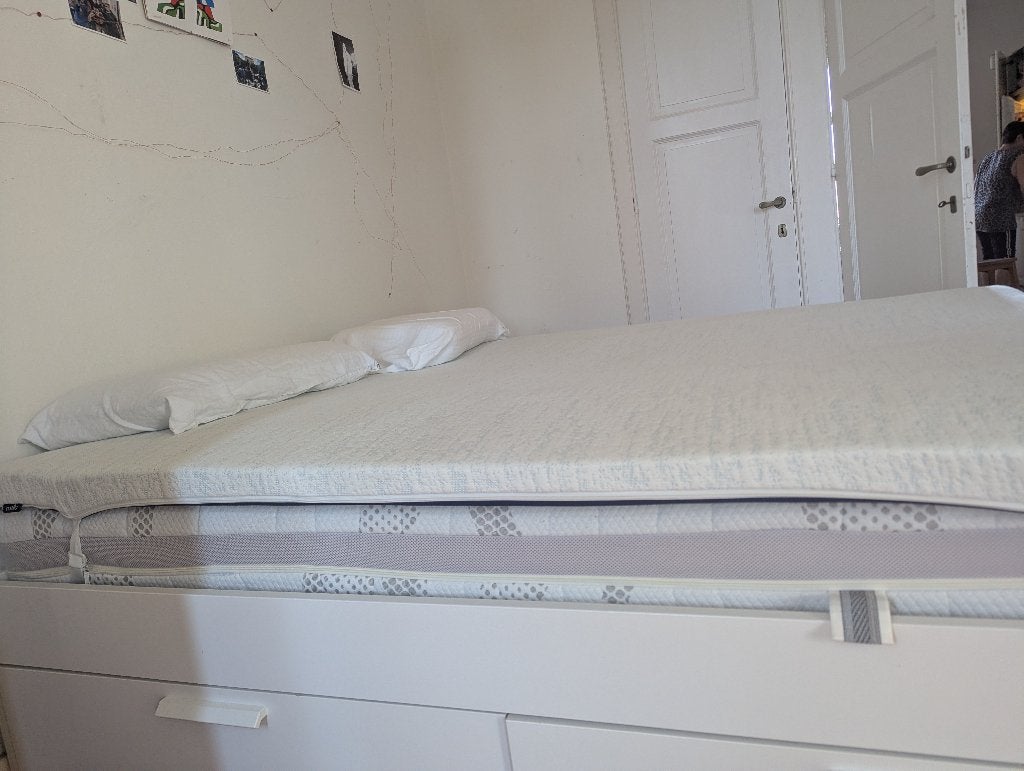 SURMATELAS FERME MELLO, Maison & Meubles, Chambre à coucher | Matelas & Sommiers, Comme neuf, Matelas, 160 cm, 200 cm, Deux personnes