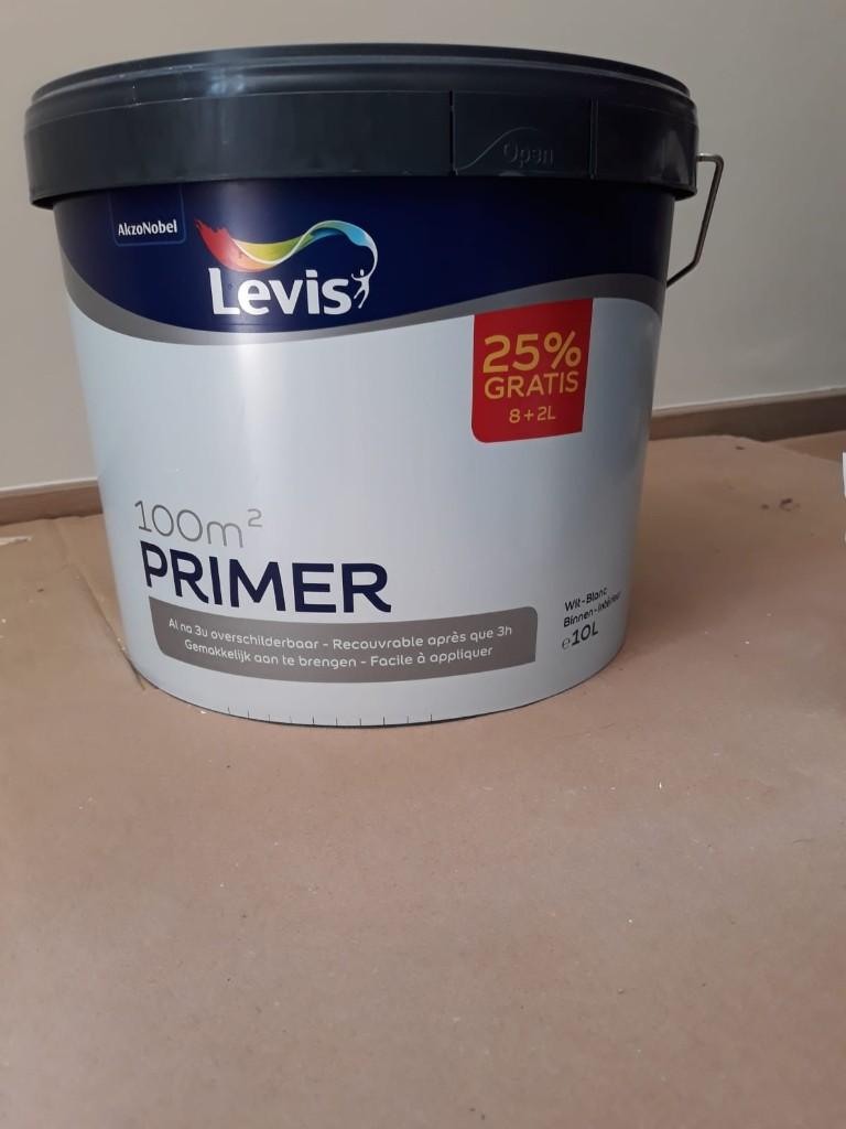 Apprêt à peinture blanc, Bricolage & Construction, Neuf, 10 à 15 litres, Enlèvement, Peinture