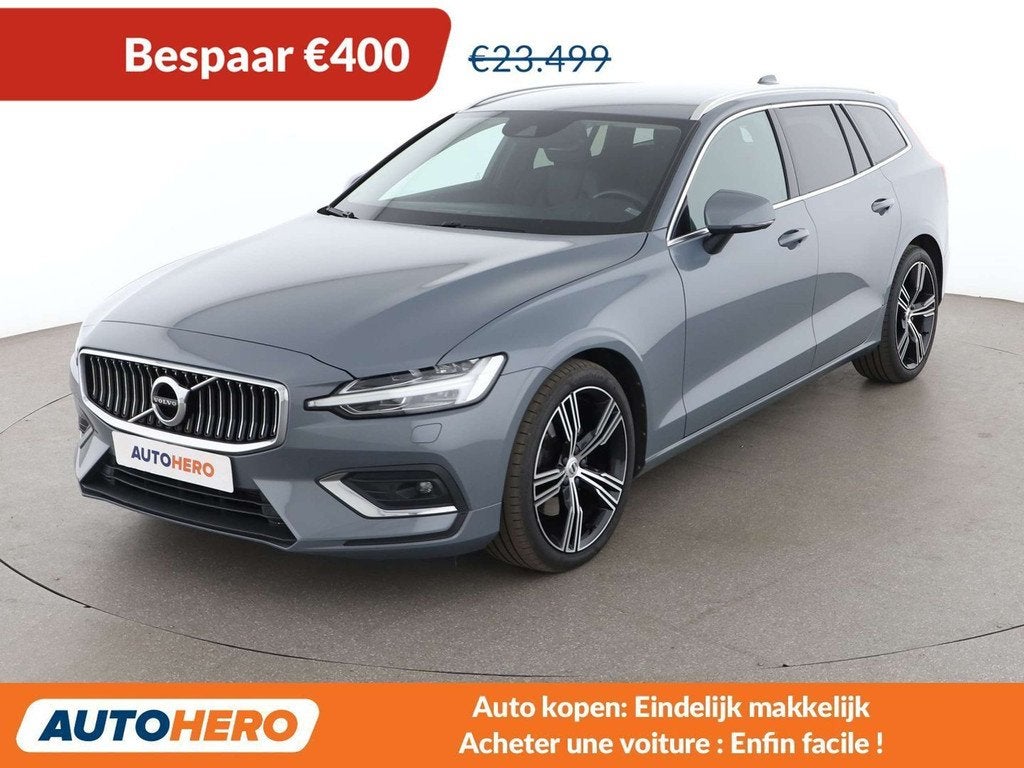 Volvo V60 2.0 B4 Mild-Hybrid Inscription (automatique), Autos, Volvo, Argent ou Gris, Noir, 5 portes, V60