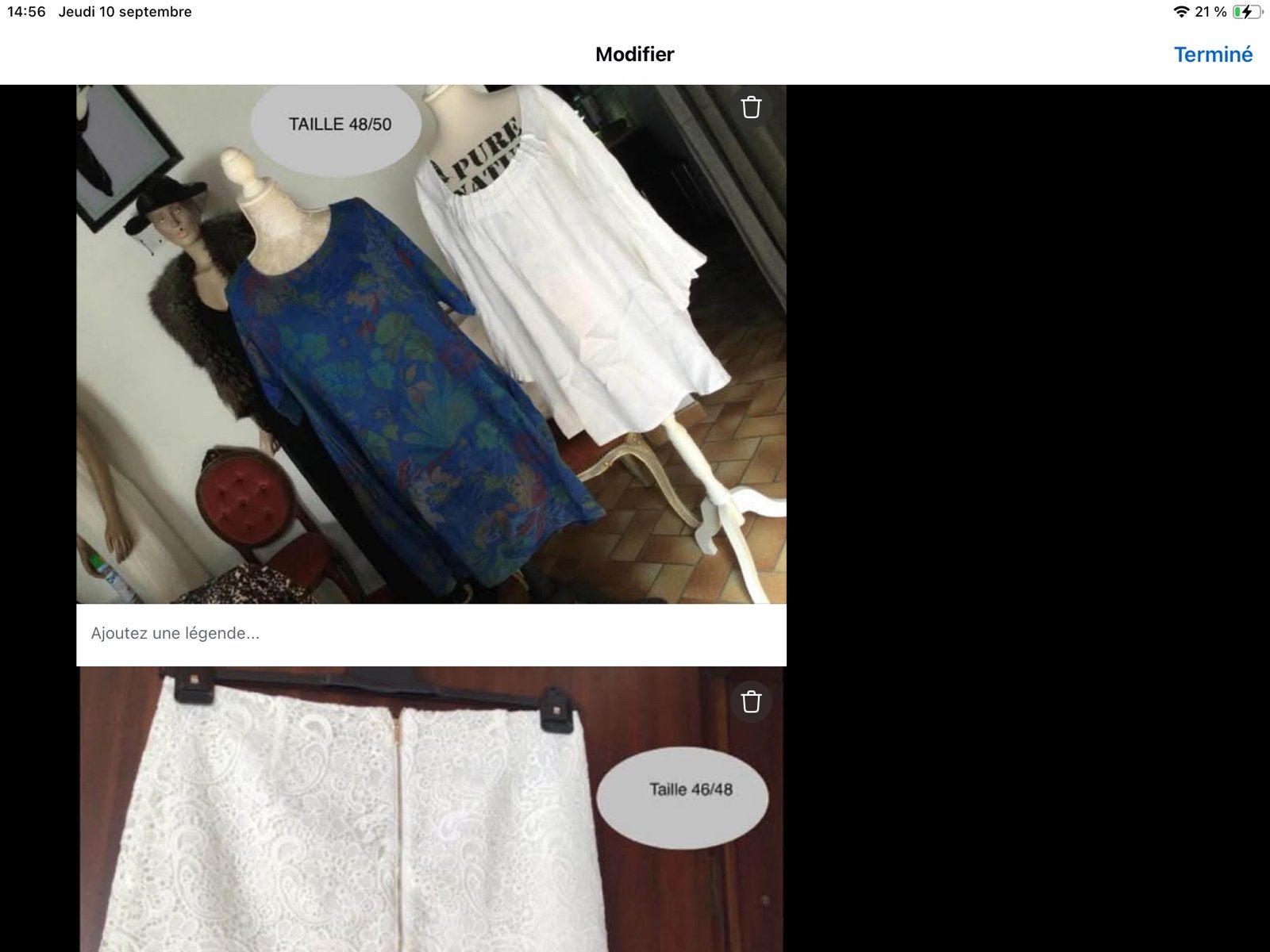 Lot de vêtement taille 46/48 /52 lot 50 vêtements pour 100€, Enlèvement, Comme neuf