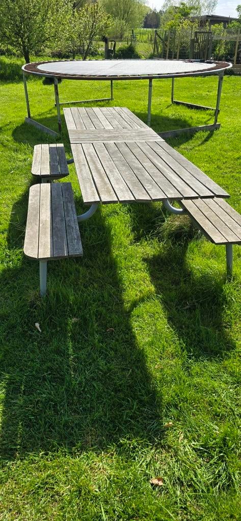 Onderstel picknicktafel, Ophalen