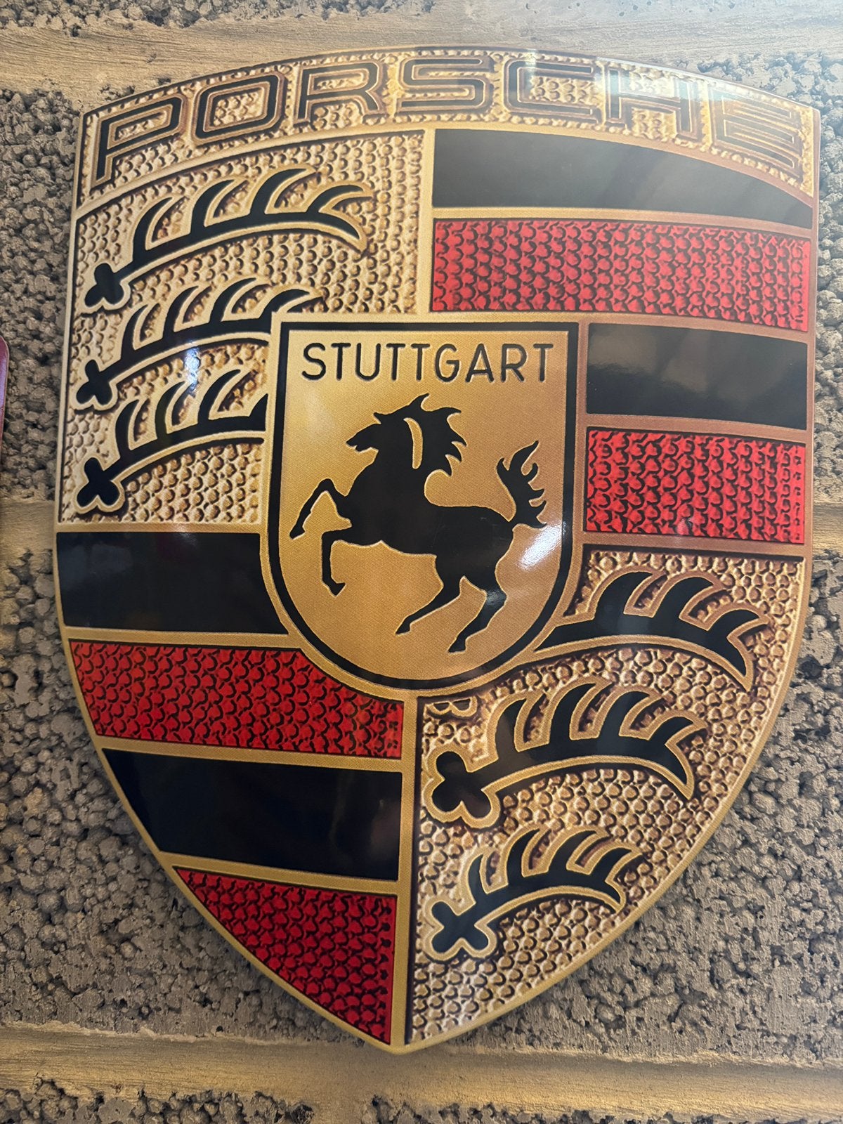 Plaque émaillée Porsche 40/30, Verzamelen, Ophalen of Verzenden, Zo goed als nieuw
