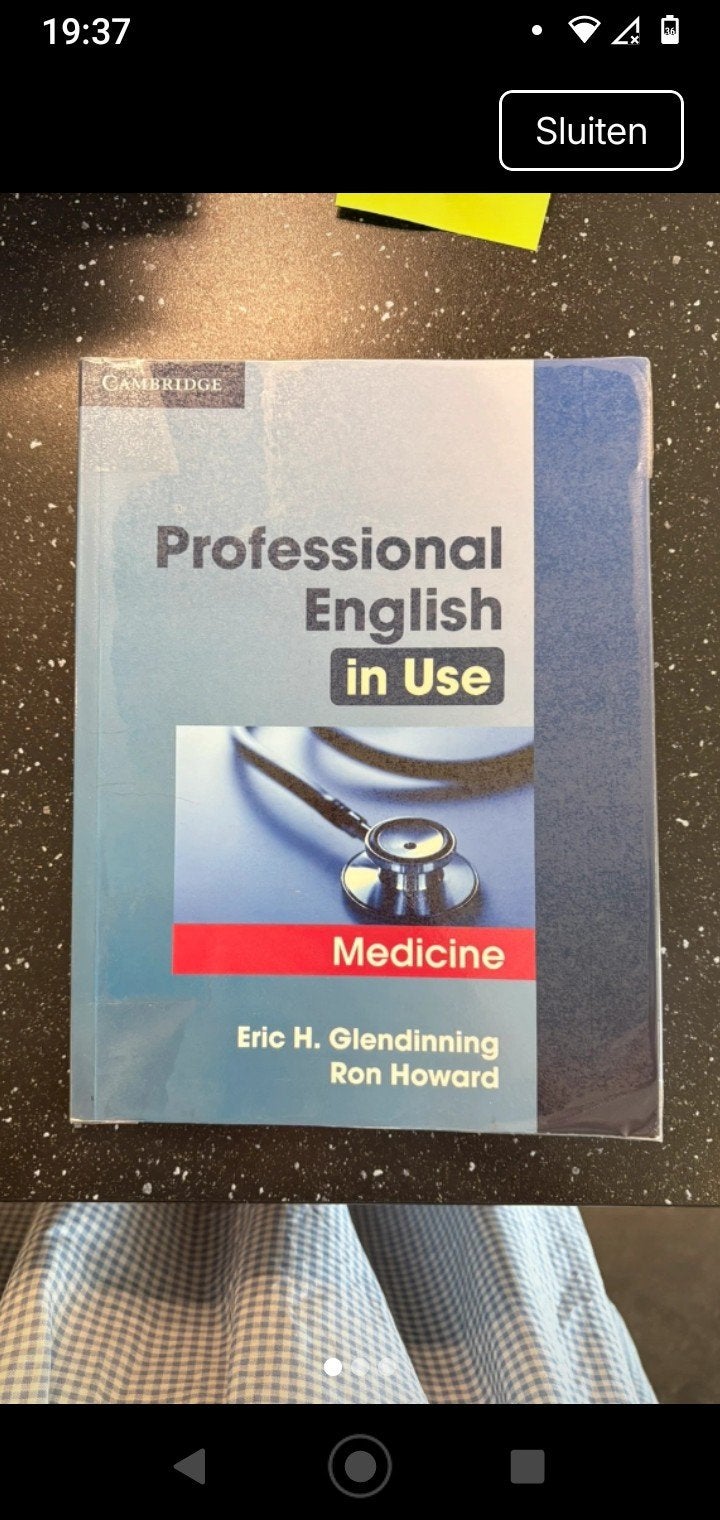 professional English in use medicine, Enlèvement ou Envoi