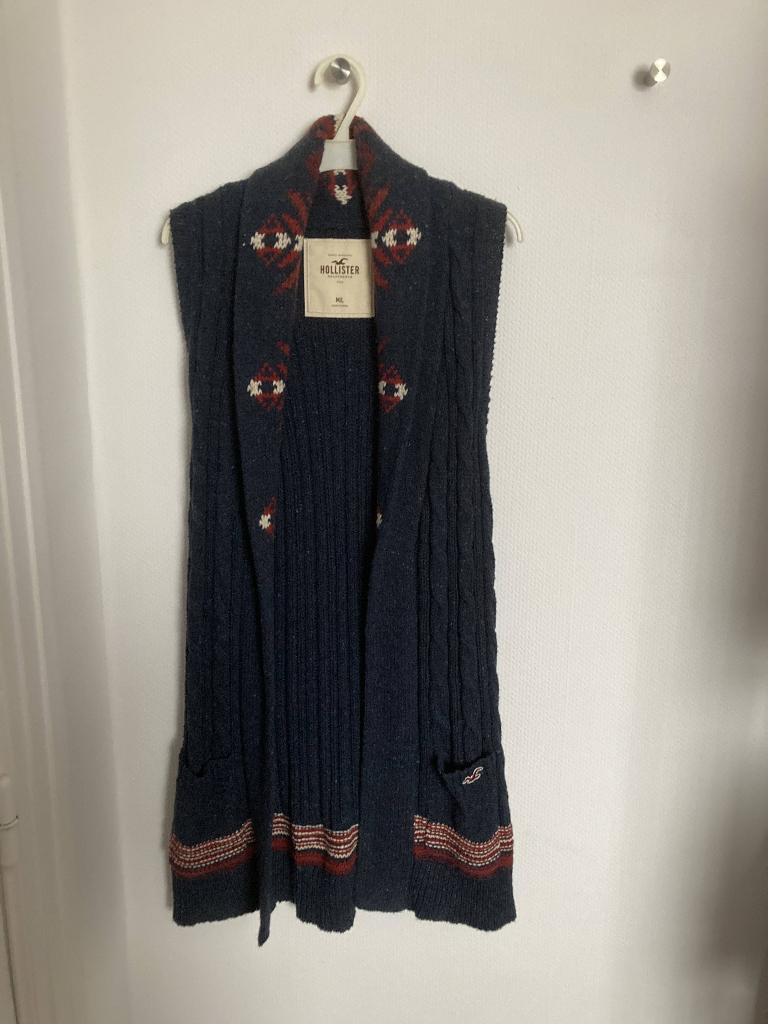 NIEUW Hollister lang vest, gebreide jas, Kleding | Dames, Ophalen, Nieuw