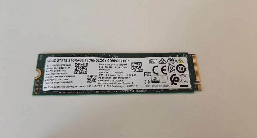 SSD Nvme M.2 256 Go, Computers en Software, Harde schijven, Intern, SSD, Ophalen of Verzenden, Zo goed als nieuw