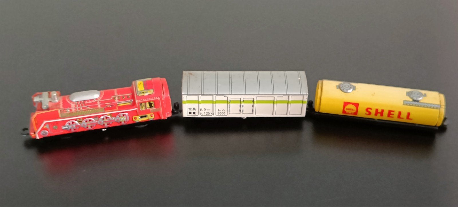 Oude blikken speelgoed trein Ichiko Japan., Antiek en Kunst, Ophalen of Verzenden