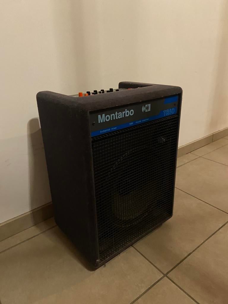 Montarbo TRIO vintage versterkte versterker/speaker, Ophalen, Mixer
