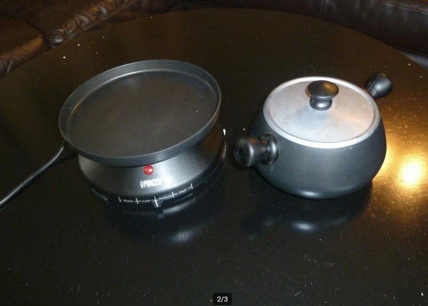 gourmet - fondue - hot plate, set Princess - prima staat, Elektronische apparatuur, Gourmetstellen, Ophalen of Verzenden, Zo goed als nieuw