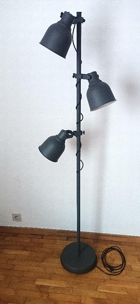 Lampadaire 3 spots, Enlèvement, Comme neuf, Métal, 150 à 200 cm