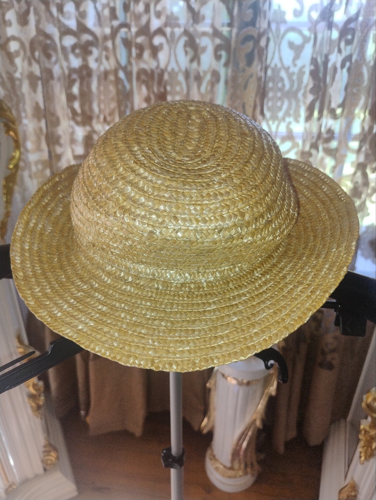 Chapeau en paille, Neuf, Enlèvement ou Envoi, Chapeau, 58 cm (L, 7¼ pouces) ou plus