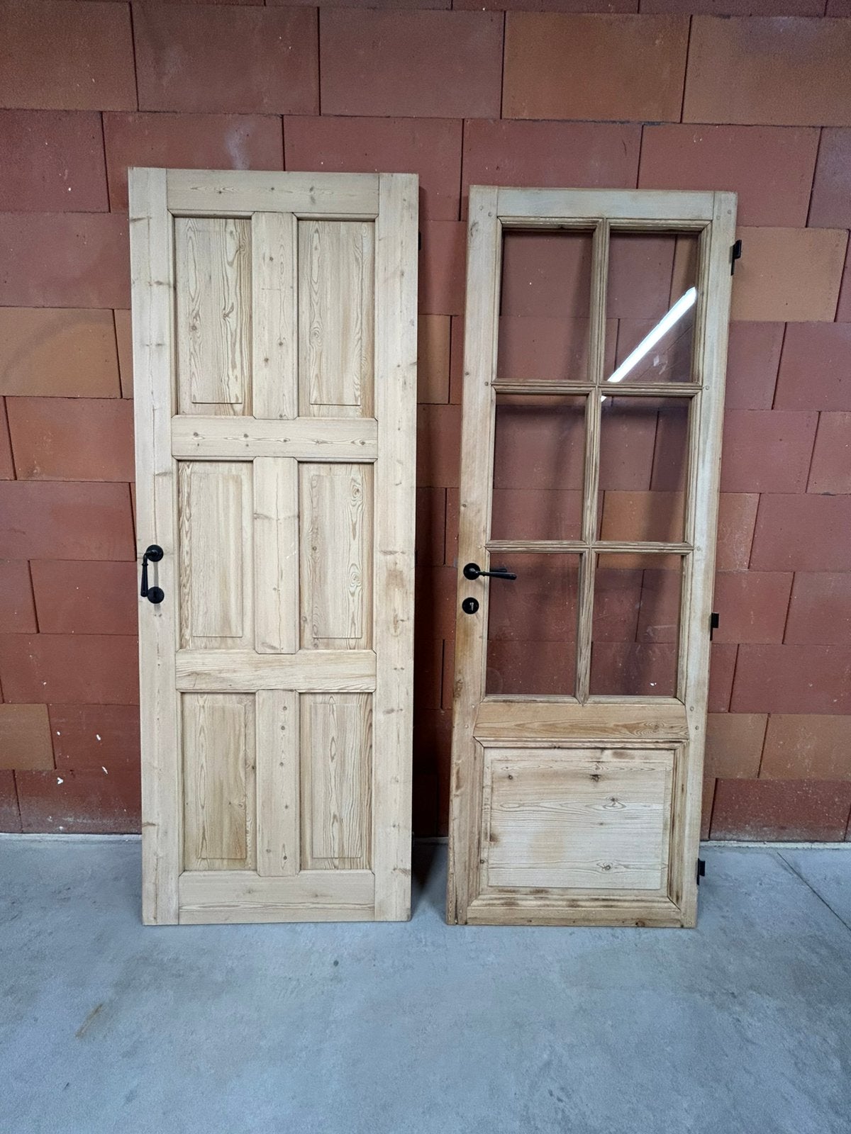 2 portes intérieure en pin, Enlèvement, Moins de 80 cm, Bois, Porte intérieure