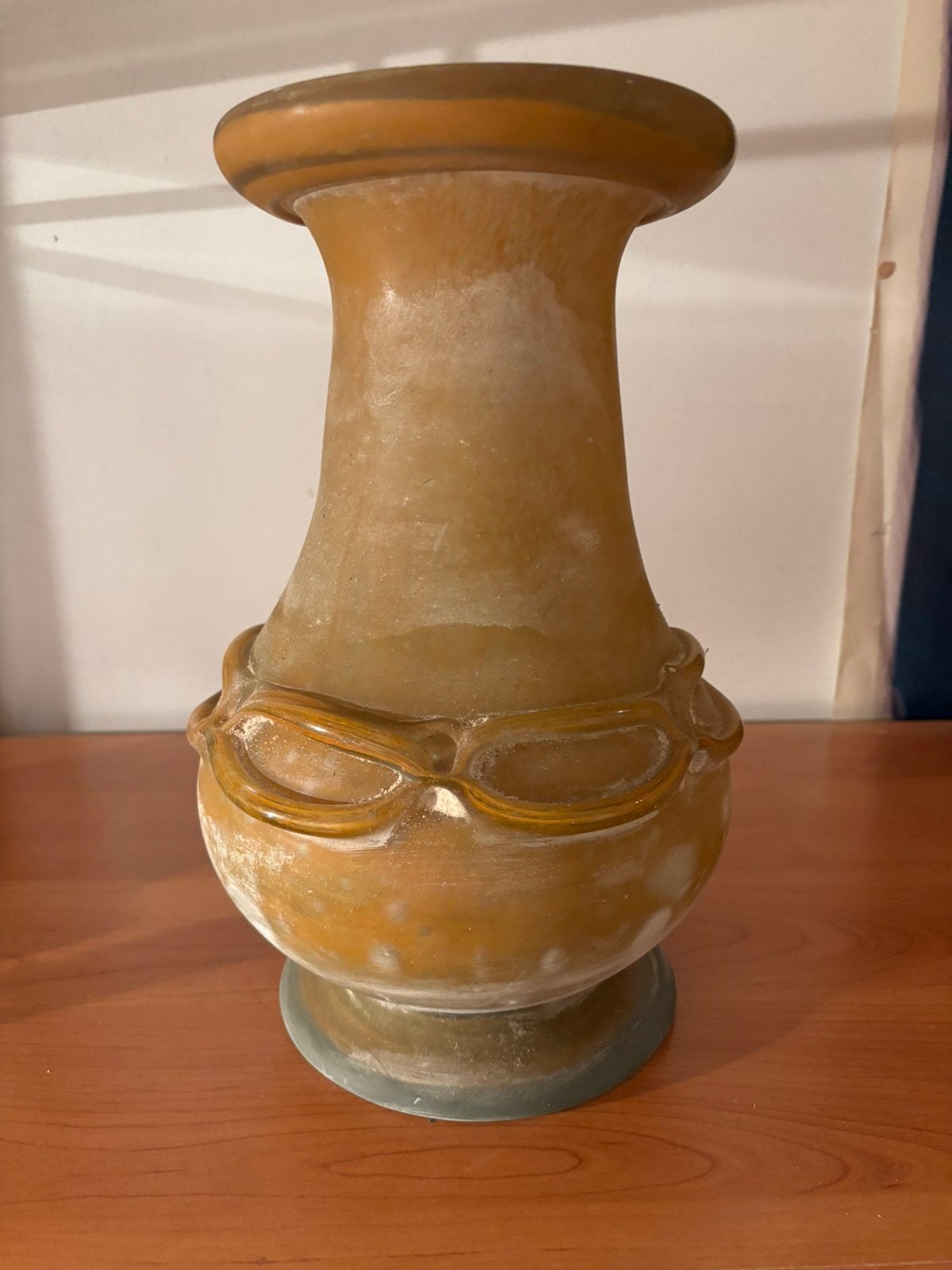 Vintage handgeblazen vaas Scava-stijl ., Enlèvement