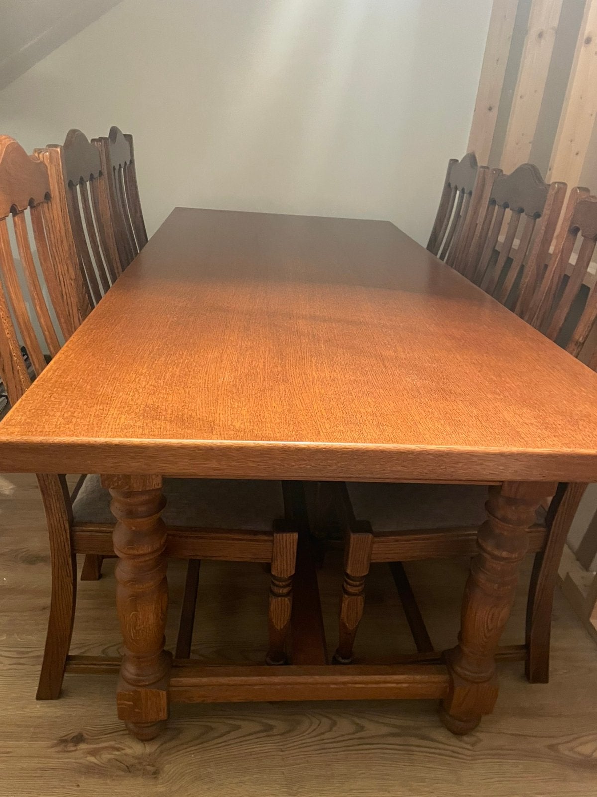 Mooie klassieke eettafel + 6stoelen, Ophalen, Gebruikt