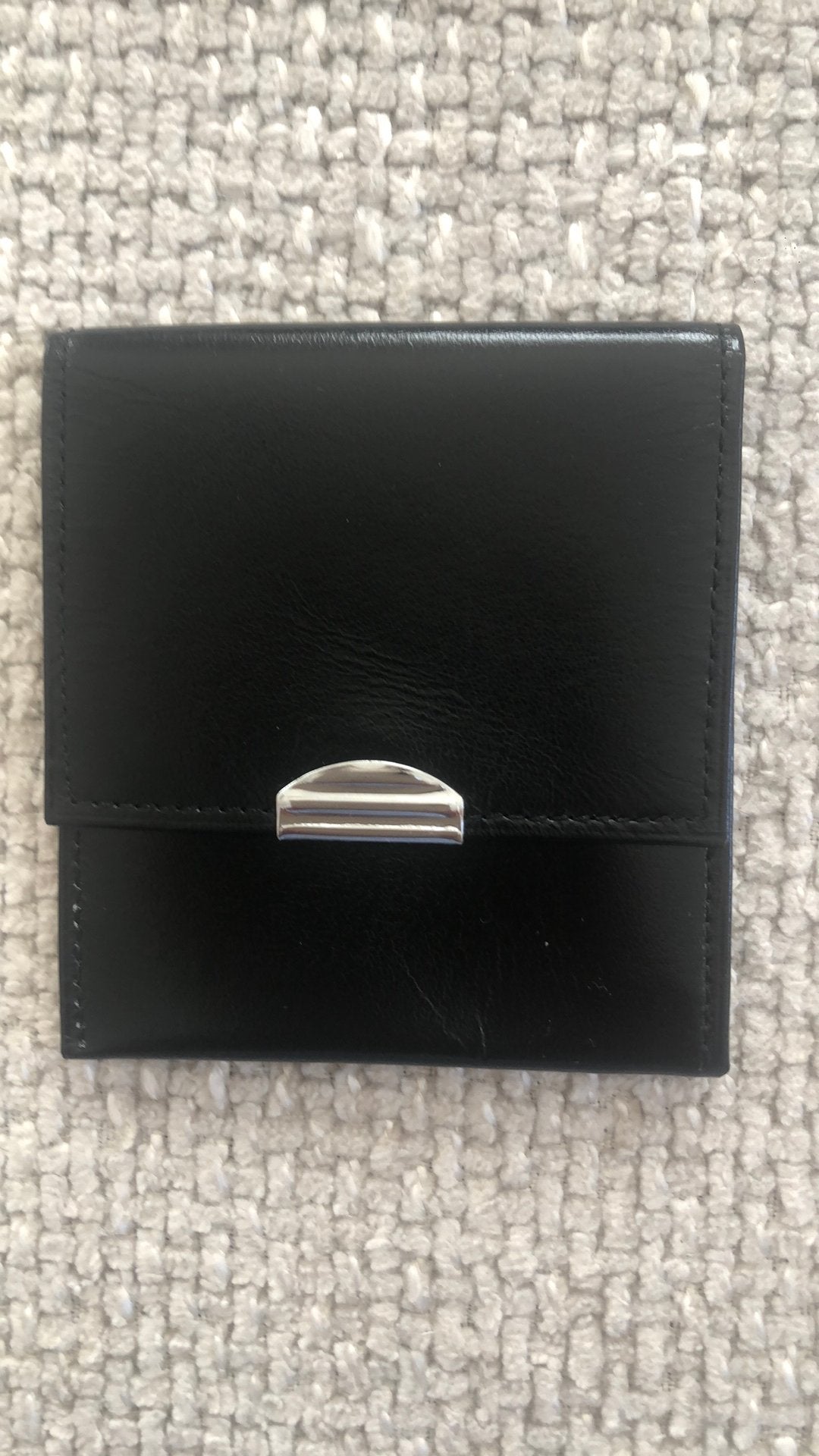 Portefeuille en creditcard houder zwart leder, Enlèvement ou Envoi, Comme neuf, Noir, Cuir