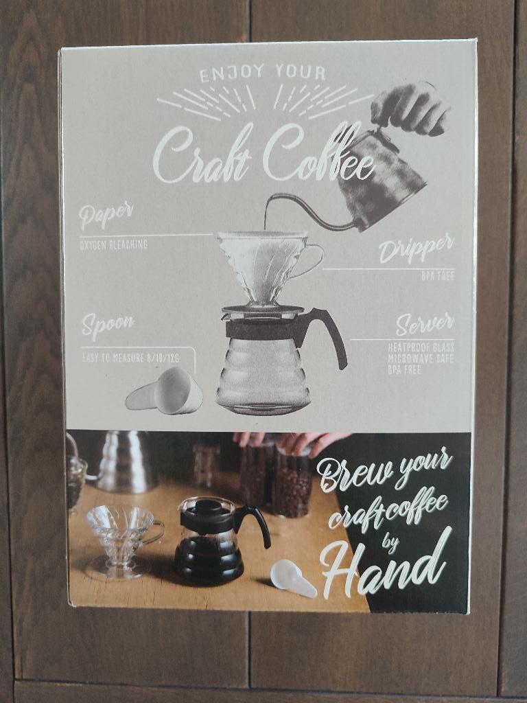 Hario V60 koffiemaker, Autres modèles, Réservoir d'eau amovible, Café moulu, Neuf