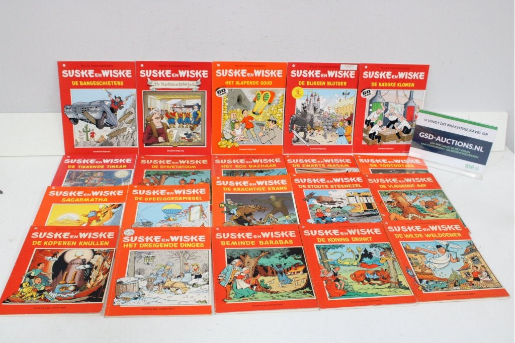 Lot van meerdere Suske en Wiske stripboeken, Boeken