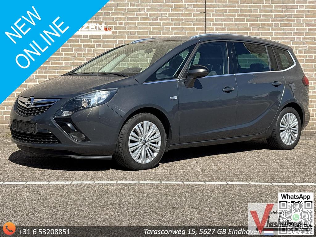 Opel Zafira Tourer 1.4 Design Edition 7p., Auto's, Opel, Monovolume, 139 g/km, Zwart, Bedrijf
