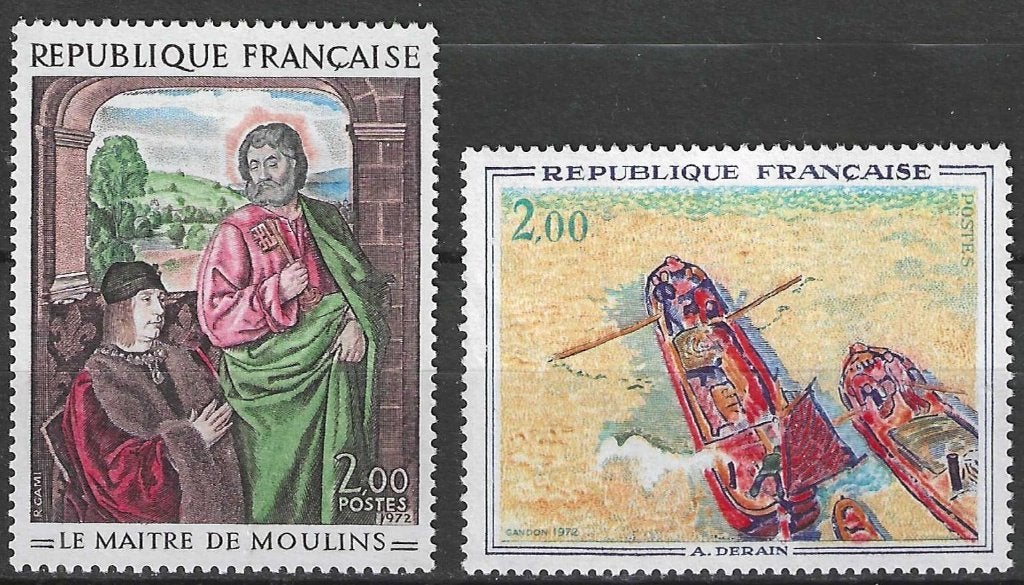 Frankrijk 1972 - Yvert 1732-1733 - Kunstwerken (PF), Postzegels en Munten, Verzenden, Postfris