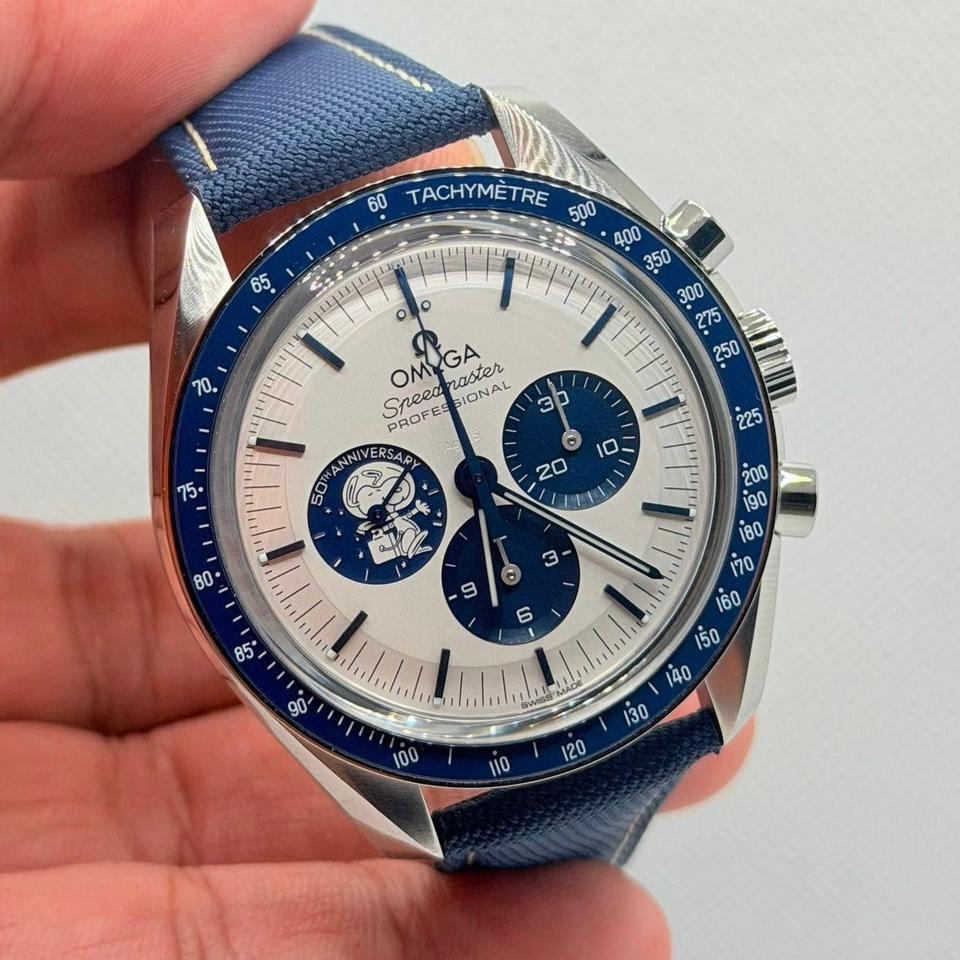 Omega Speedmaster Snoopy, Handtassen en Accessoires, Horloges | Heren, Ophalen of Verzenden, Nieuw, Polshorloge, Omega