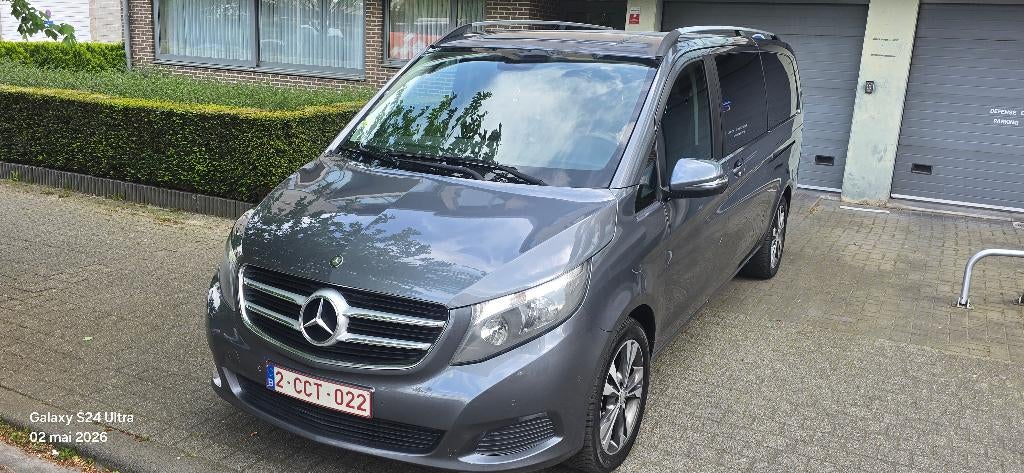 MERCEDES V220 DIESE 5 PL DUBBELE KABINE, Auto's, Monovolume, 4 cilinders, Bedrijf, 5 deurs