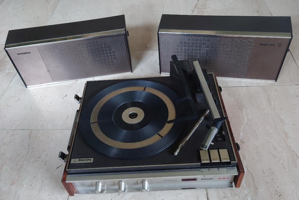 Tourne-disque Philips 447 (1970), Enlèvement ou Envoi, Utilisé, Tourne-disque, Philips