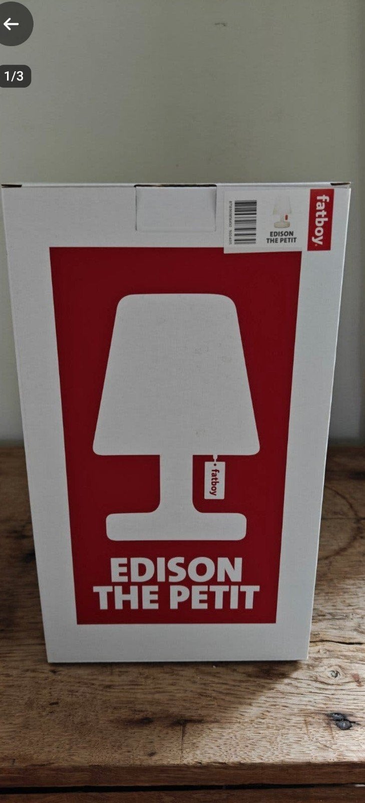 Fatboy Edison Tafellamp/ Buitenlamp/ Nachtlamp €40, Wit, Ophalen of Verzenden, Nachtlamp, Oplaadbaar