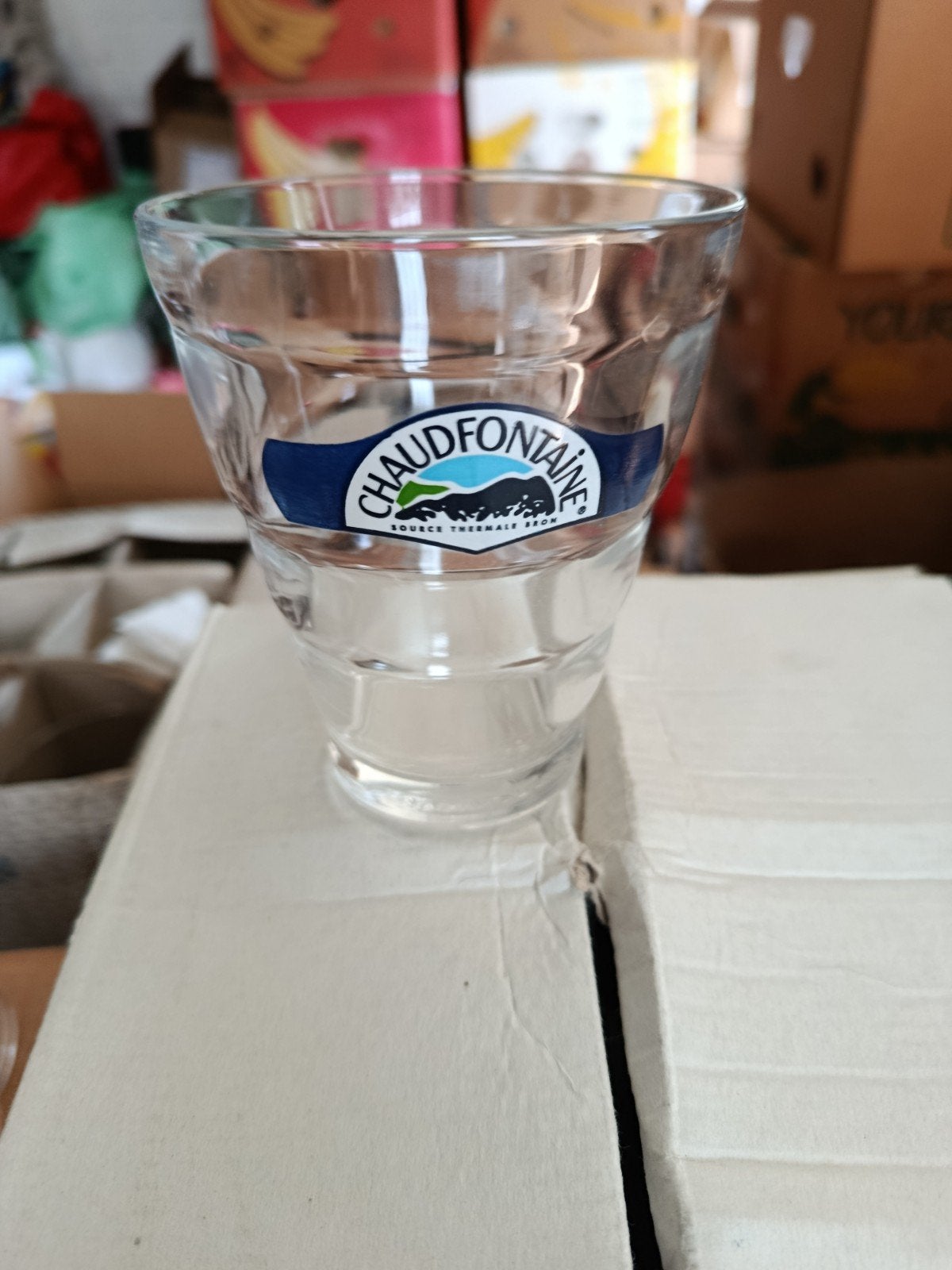 6 verres CHAUDFONTAIN. hauteur 10cm, Enlèvement