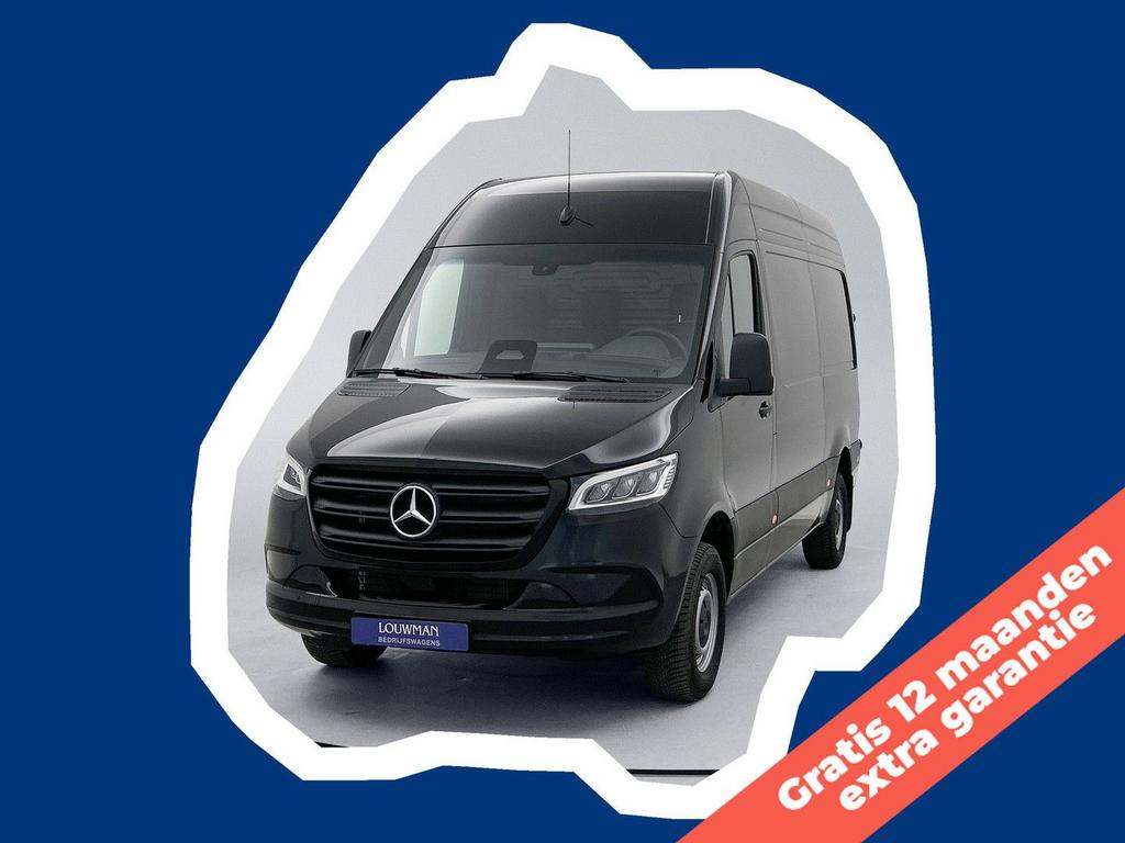 Mercedes-Benz Sprinter 317 1.9 CDI L2H2 Pro Led 3500KG trekg, Auto's, Automaat, Zwart, Bedrijf, Diesel