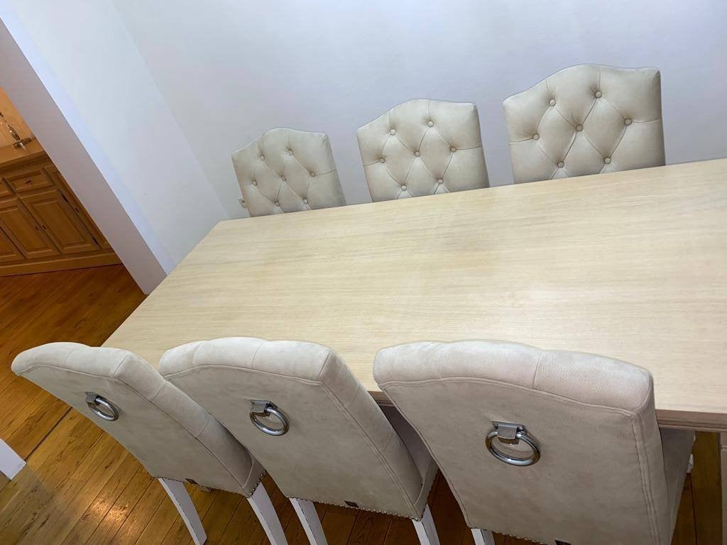 Eetkamer kompleet of apart, Ophalen, Zo goed als nieuw, 4 tot 6 stoelen