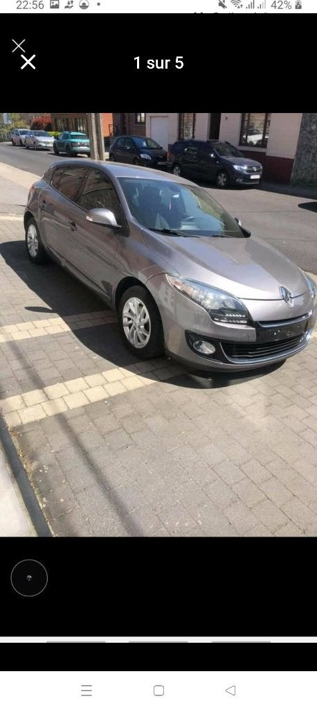 Renault Mégane 2012, Autos, Achat, Boîte manuelle, Noir, 5 portes