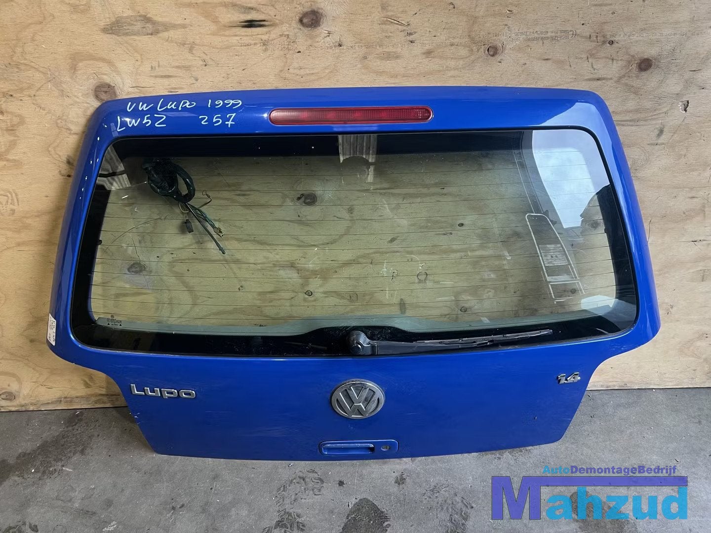 VW LUPO BLAUW LW5Z Achterklep achterdeur, Arrière, Volkswagen, Volkswagen AG, Vw@volkswagen.de