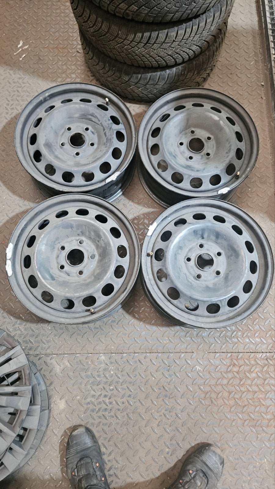 4 jantes tole Kromag 16" 5x112 pour VW, Autos : Pièces & Accessoires, Pneus & Jantes, Enlèvement, Jante(s)