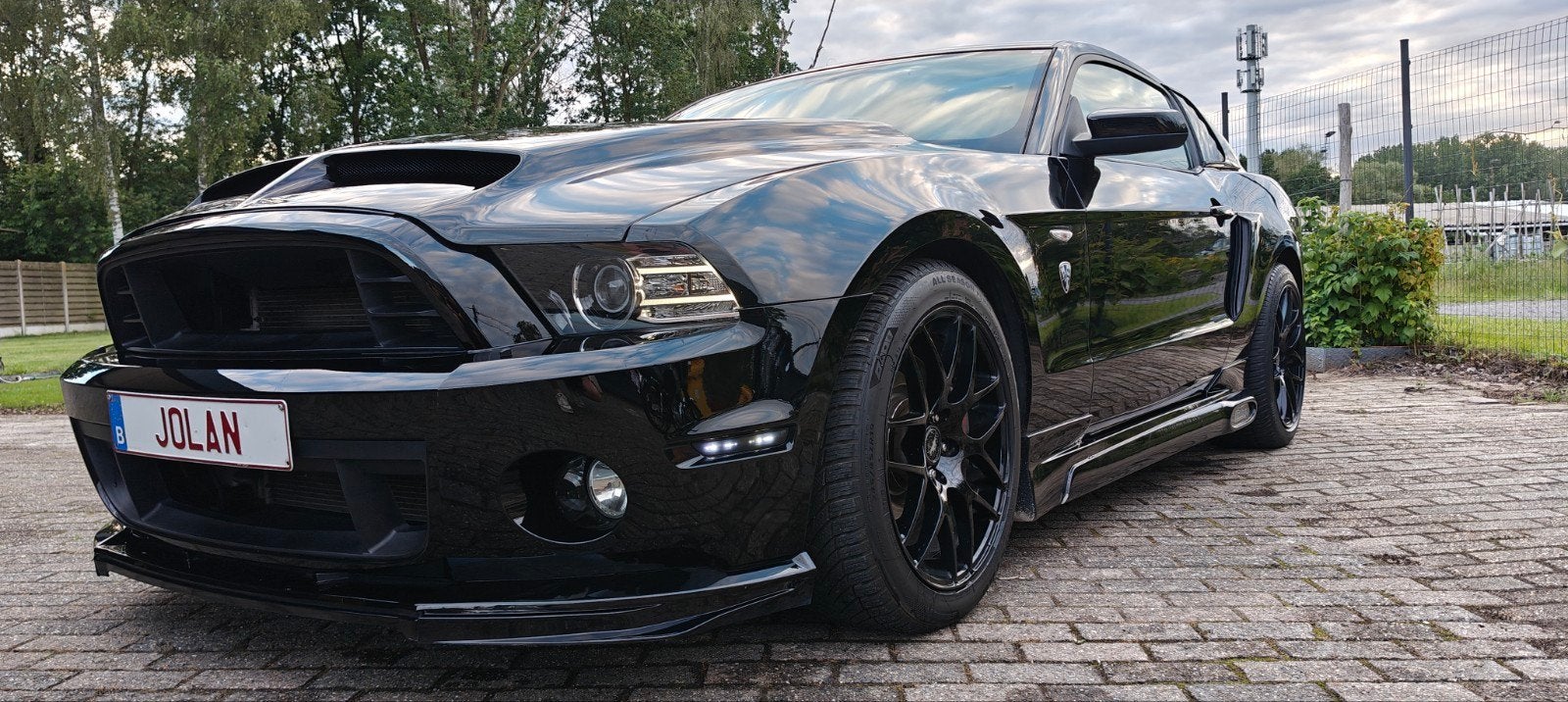 2013 Ford Mustang 3.7 V6 LPG/Benzine, Auto's, Automaat, Zwart, Zwart, Leder