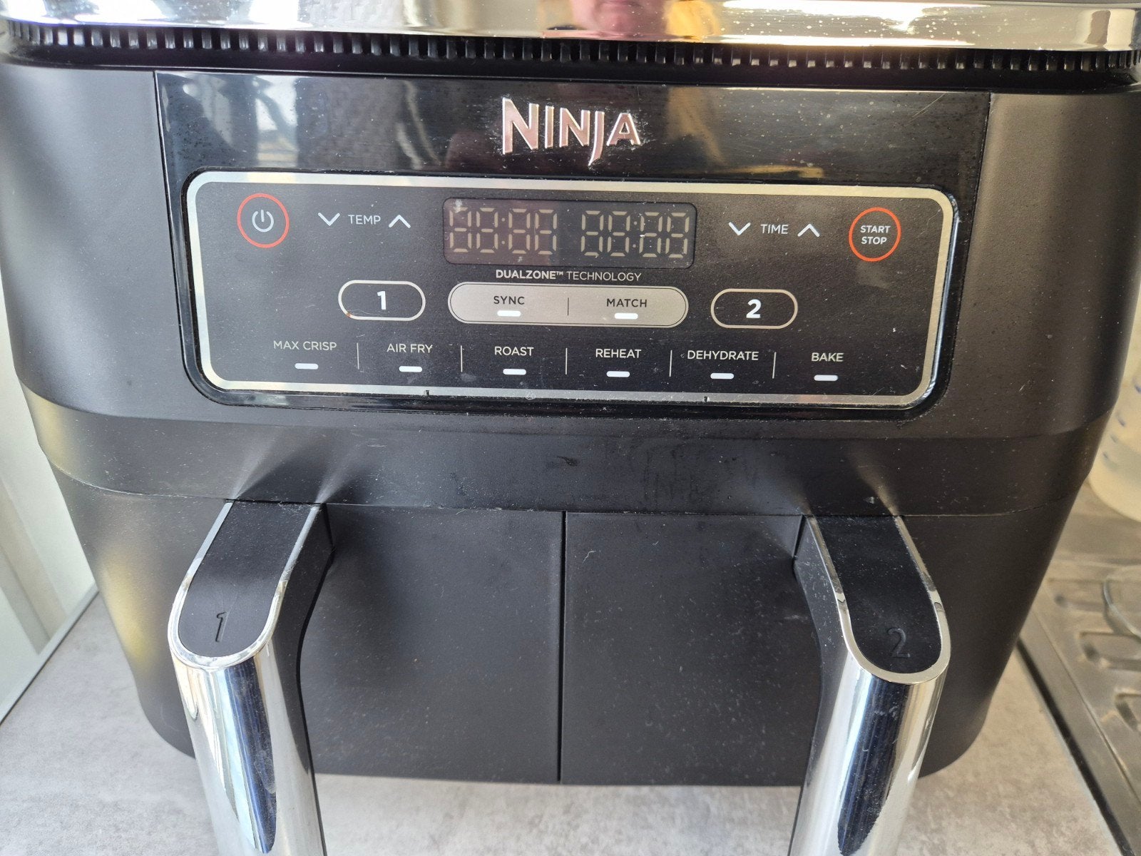 NINJA Air Fryer  Dual zone, Enlèvement, Comme neuf, Friteuse à air XL, 1000 à 1499 grammes