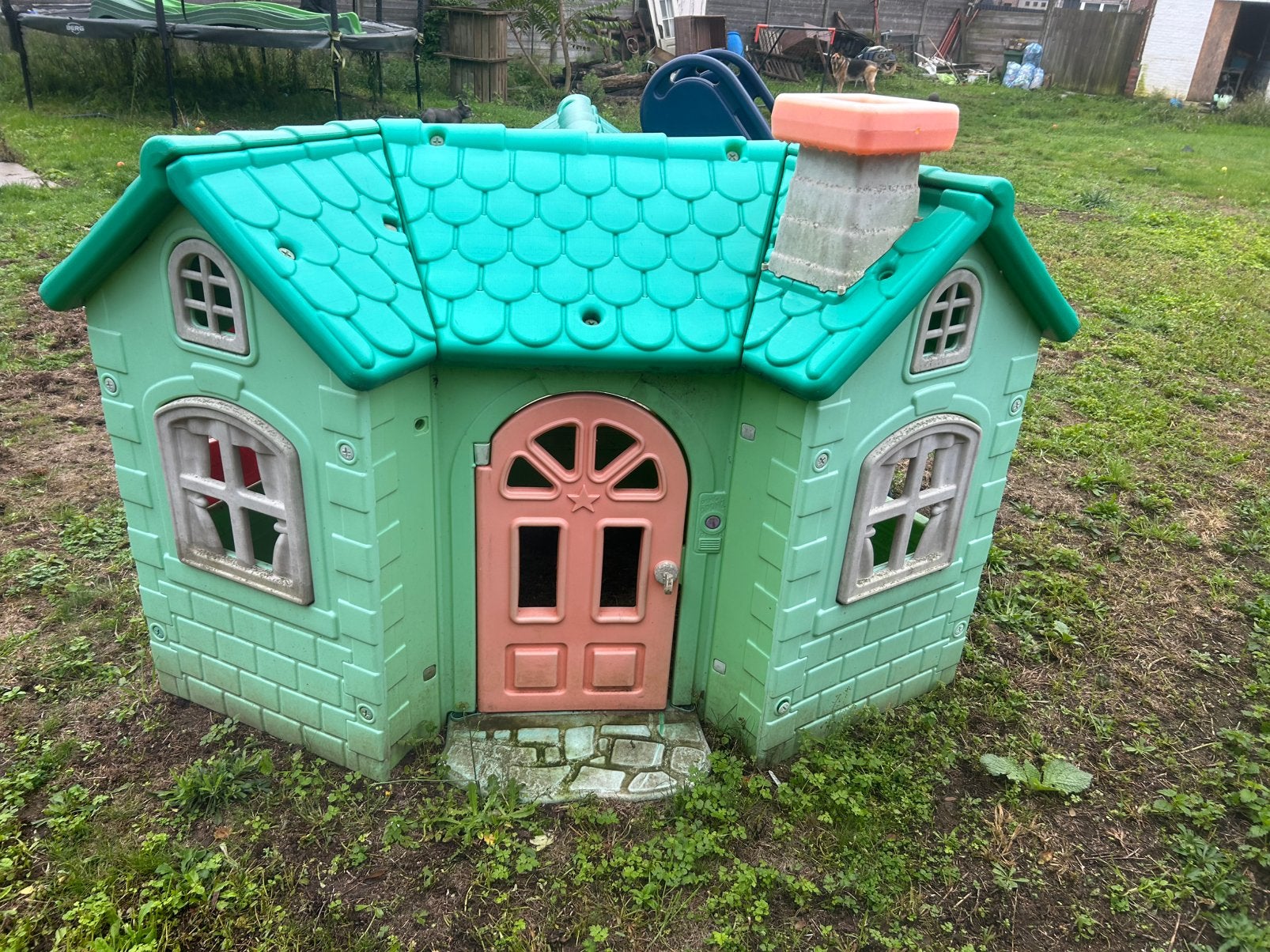 Speelhuisje binnen/buiten., Ophalen, Gebruikt