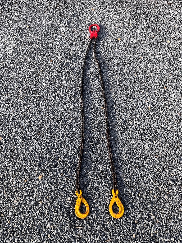 2-sprong kraanketting, Doe-het-zelf en Bouw, Lieren en Takels, Ophalen, Zo goed als nieuw