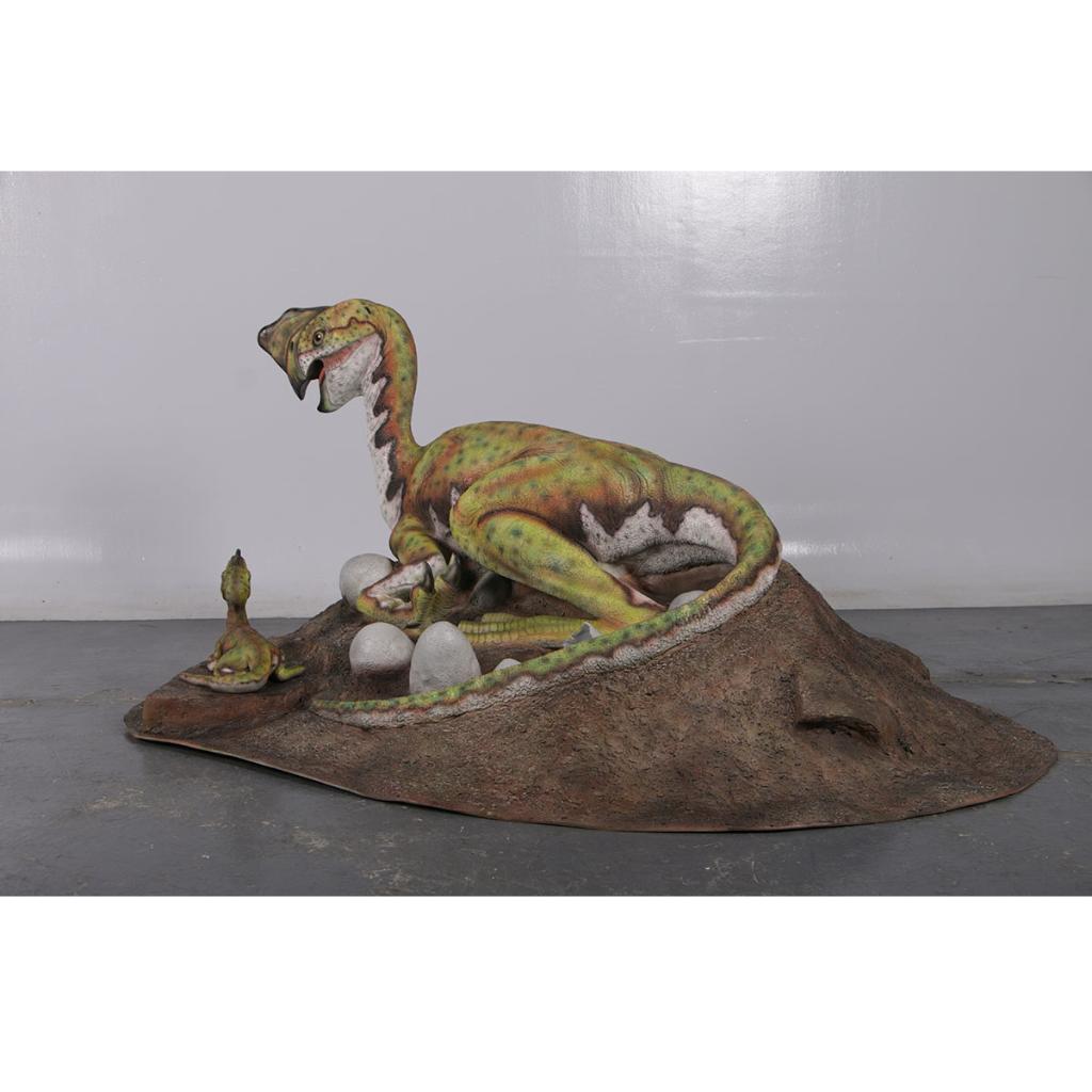 Nid d'oviraptor Dinosaurs - Statue de dinosaure en polyester, Enlèvement, Neuf