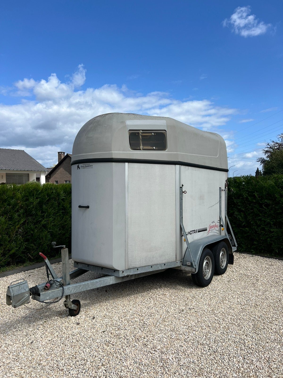 Hotra jumper goede staat, Ophalen, Gebruikt, Hout, 2-paards trailer