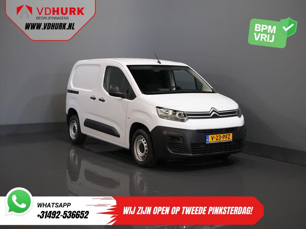 Citroën Berlingo 1.2 PureTech 110 pk BENZINE Airco/ Cruise/, Citroën, Electronic Stability Program (ESP), Wit, Bedrijf