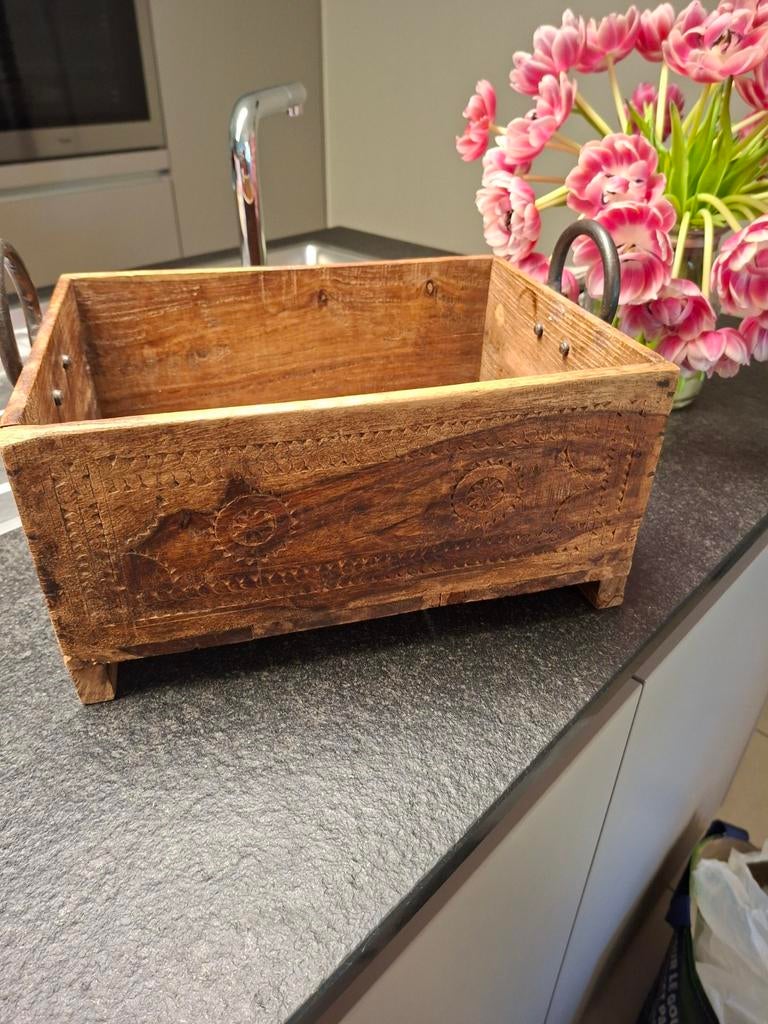 Houten kistje, Huis en Inrichting, Woonaccessoires | Kisten, Ophalen