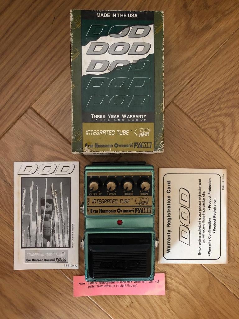DOD FX100 Integrated Tube Even Harmonic Overdrive, Musique & Instruments, Effets, Utilisé, Distortion, Overdrive ou Fuzz, Envoi