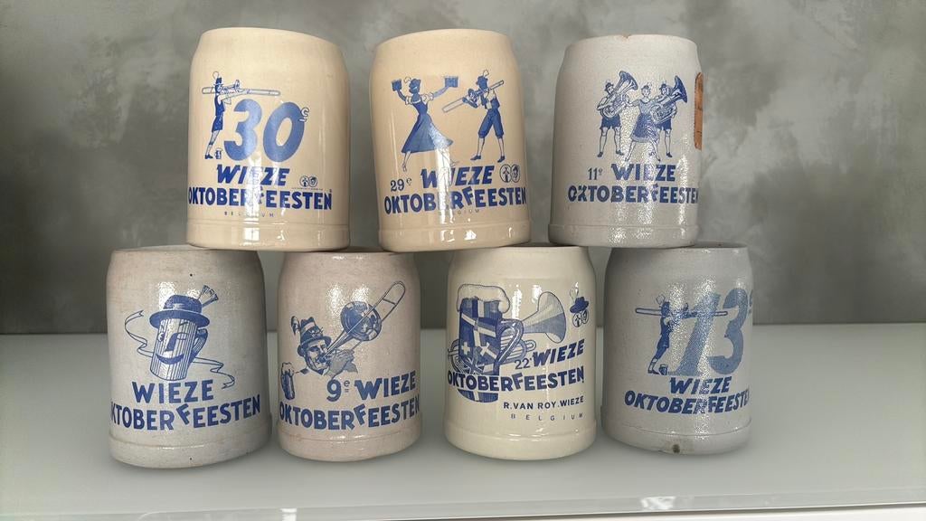Bierpot 1/2 lit Wieze Oktoberfeesten, Ophalen, Zo goed als nieuw