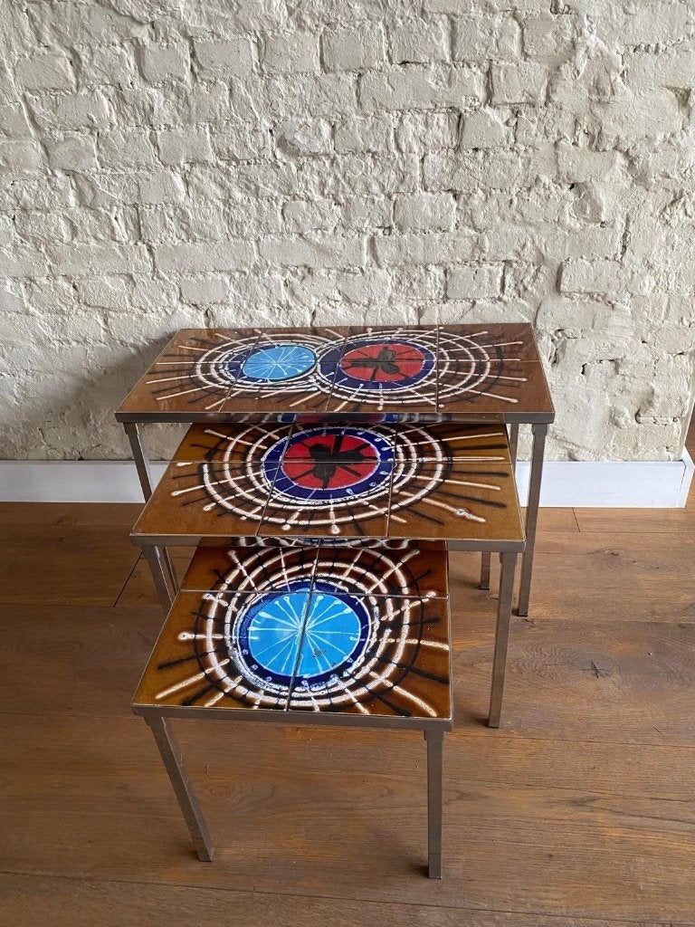 Vintage mimiset / set Belarti bijzettafels, Ophalen