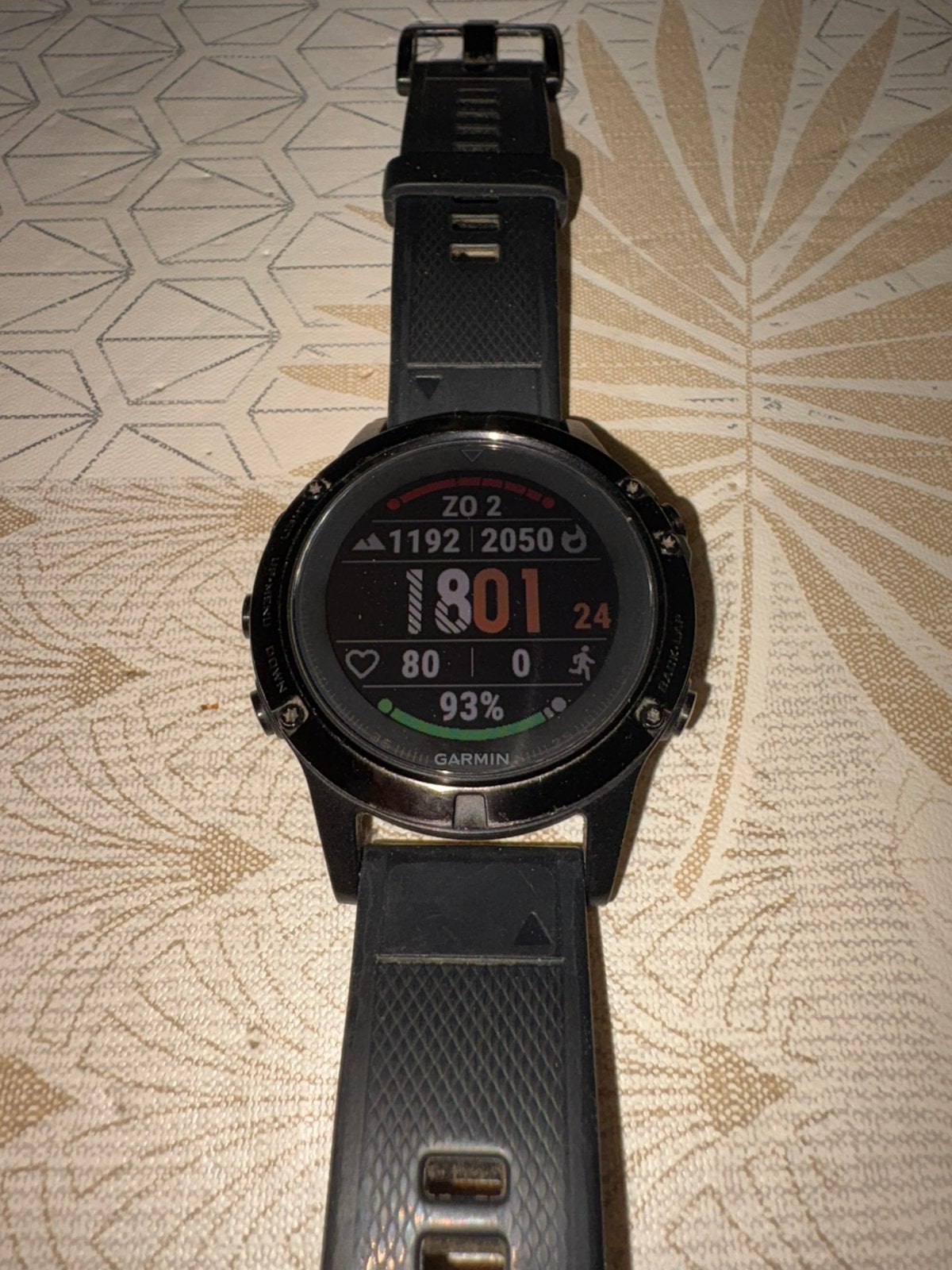 Zeer mooie Garmin Fenix 5 sapphire, Bijoux, Sacs & Beauté, Montres de sport, Étanche, Enlèvement ou Envoi, Utilisé, Avancer d'un pas