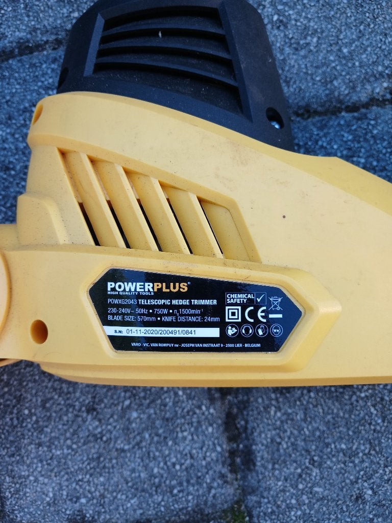 Powerplus POWXG2043 telescopische heggenschaar, Jardin & Terrasse, Taille-haies, Enlèvement, Utilisé, Électrique, Powerplus